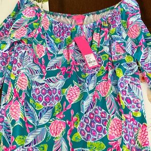 Lilly Pulitzer Maldives Long Sleeve Medium Shirt NEW with tag!